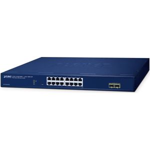 PLANET Planet 16-Port Web Smart Switch GS-2210-16T2S