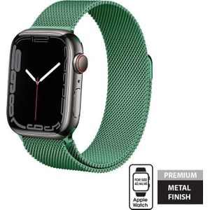 Crong Milano Steel – band van RVS voor Apple Watch 42/44/45/49 mm (groen)