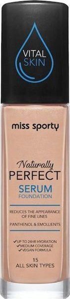 MISS SPORTY_Naturally Perfect All Skin Serum Foundation foundation voor gezicht 15 Cold 30ml