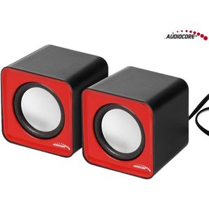 Audiocore AC870 R 2-weg 3 W grijs rood Wired
