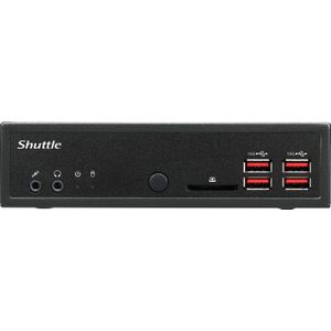 Shuttle XPC slim Barebone DH32U5, Intel i5-1135G7, 4x HDMI 2.0b 2x LAN, 2x COM, incl. VESA, 24/7 permanent gebruik