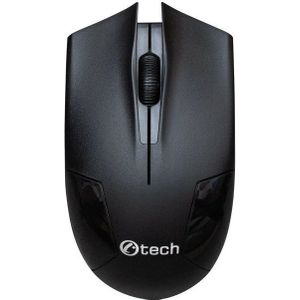 C-TECH muis myš WLM-08, bezdrátová, 1200DPI, 3 tlačítka, USB nano receiver, černá