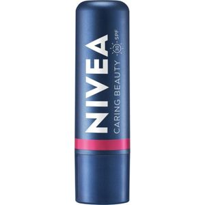 NIVEA lippenstift pielęgnująca voor mond Caring Beauty 3 in 1 roze 4.8 g