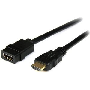 StarTech 2m HDMI Extender Kabel, HDMI Male naar Female Kabel, 4K HDMI Uitbreidingskabel, 4K 30Hz UHD HDMI Cable met Ethernet M/F, High Speed HDMI 1.4 Kabel, HDMI Cord Extension