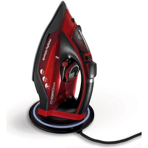 Morphy Richards 303250 strijkijzer Stoomstrijkijzer Keramische zoolplaat 2400 W Zwart, Rood