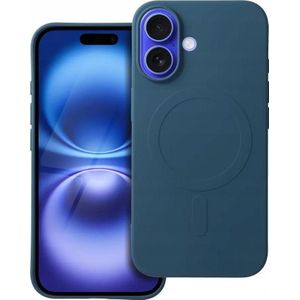 tas SILICONE MAG COVER (big hole) kompatybilny met MagSafe voor IPHONE 16 blauw