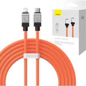 Baseus Fast Charging cable USB-C to Coolplay Series 2m, 20W (oranje)
