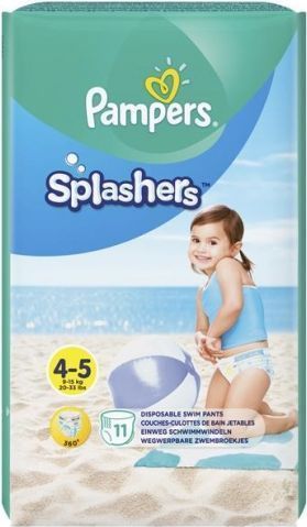Pampers Nappy Splashers 4-5, 9-15 kg, 11 pcs.