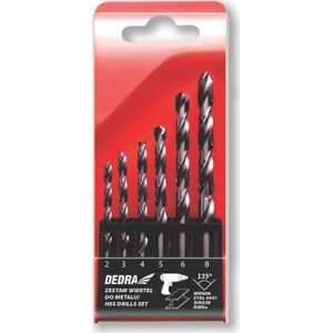 Dedra Drill Set of drills WMS06 6 pcs voor metal