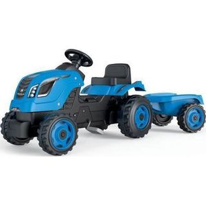 Smoby - Driewieler - Tractor Aanhangwagen