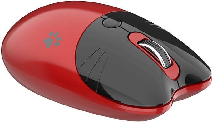 MOFII MOFII draadloos Mouse M3DM rood/zwart