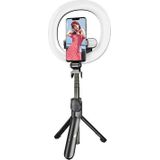 Puluz Selfie stick/ tripod met LED licht ring