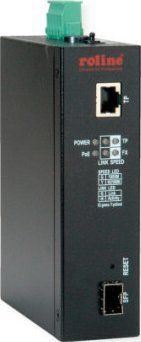 ROLINE Industriële Converter - Gigabit Ethernet - PoE - Dual Speed