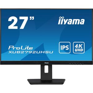 iiyama ProLite XUB2792UHSU-B5 computer monitor 68,6 cm (27 inch) 3840 x 2160 Pixels 4K Ultra HD LED Zwart