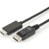 Digitus Displayport adapterkabel DP-HDMI Typ A 2m AK-340303-020-S