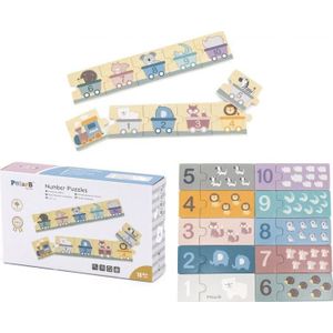 Viga Toys VIGA PolarB houten puzzel Numeryczne