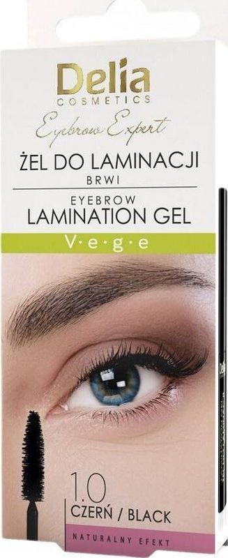 Delia Eyebrow Expert gel voor laminacji wenkbrauwen Czerń 4ml