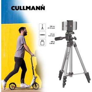 Cullmann Alpha 1000 Mobile | Aluminium statief voor smartphone en camera | Kleur: zilvergrijs