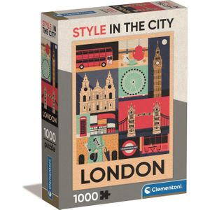 Clementoni puzzel 1000 stukjes Compact Style in the city. Londen 39844