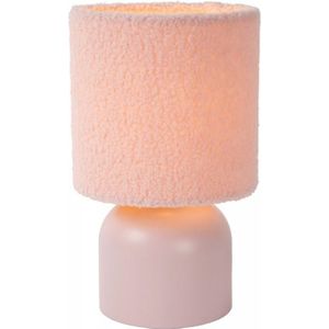 Lucide Woolly Tafellamp 1Xe14 Roze Ø16Cm