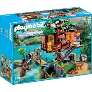 PLAYMOBIL serie figuren avontuur met domkiem na boom 5557