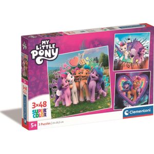 Clementoni puzzel 3x48el SuperColor My Little Pony 25322