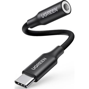 UGREEN Audio adapter AV161 USB-C to mini jack 3.5mm (zwart)
