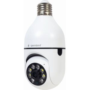 Gembird Slimme wifi camera, 1080p, draaibaar, E27 Draaifitting, kan in een lamp aansluiting. Tuya Smarthome App