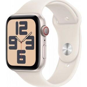 Apple Watch SE GPS + Cellular 40 mm Starlight Aluminium Case met Starlight Sport Band - M/L