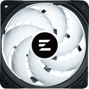 Zalman ZM-AF120 ARGB zwart, 120mm Shark Fin Blades, aRGB, 8x rubber anti vribration pads, 4 pin PWM, 3 pin aRGB Y-cable