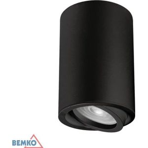 Bemko lamp plafond Oprawa nasufitowa punktowa ULTER regulowana fi70 GU10 max.1x50W zwart C23-DLU-AR-GU10-150-BL