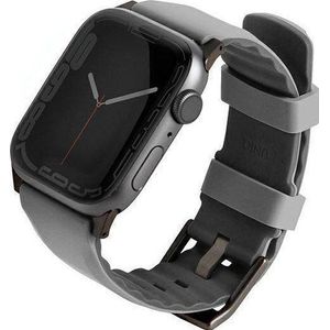 Uniq Linus Apple Watch 4/5/6/7/8/SE 40/41mm Airosoft Silicone grijs/chalk grijs