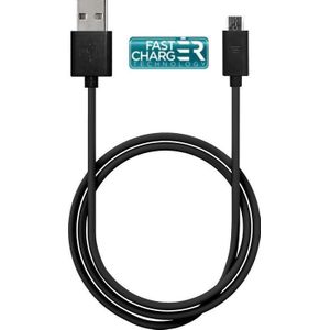PURO Kabel USB USB-A - microUSB 1 m zwart (36341-uniw)