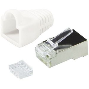 LogiLink - Plug Connector Cat.6 RJ45 100pcs. set, shielded, wit