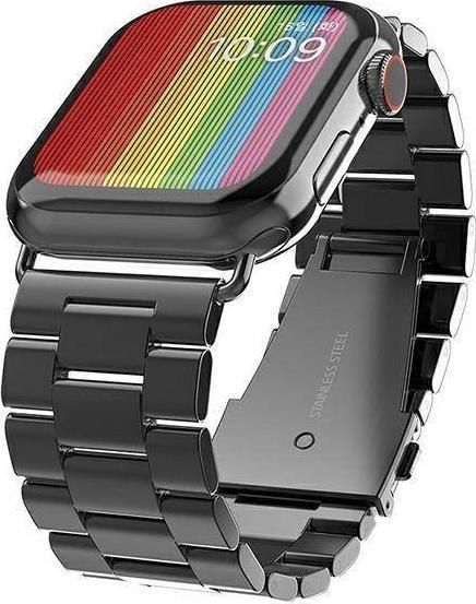 Mercury band Metal Apple Watch 42mm zwart/zwart