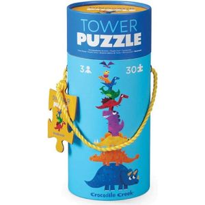 Crocodile Creek Tower Puzzel 30 Stuks - Dinosaurussen