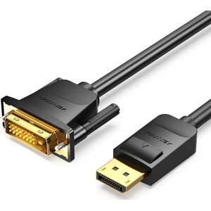 Vention HAFBG video kabel adapter 1,5 m DisplayPort DVI Zwart