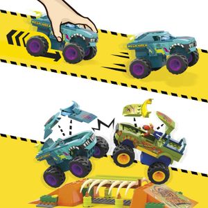 Mattel Hot Wheels Verpletteren en Vermorzelen -Wrex Stuntbaan op het Kerkhof