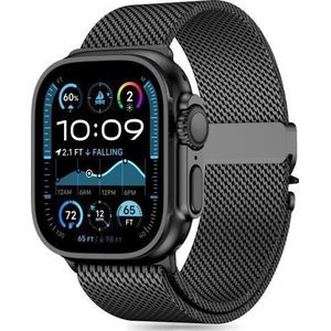 Tech-Protect band Milano na Apple Watch 6 / 7 / 8 / 9 / 10 / SE / Ultra 1 / 2 (44 / 45 / 46 / 49 MM) - zwart