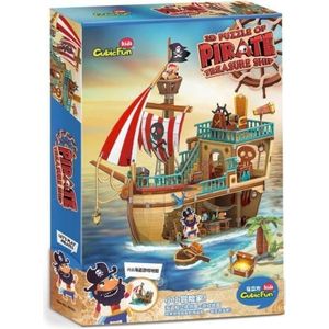 Cubic Fun puzzel 3D schip piraten van skarbem