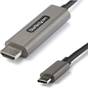 StarTech 2m USB-C naar HDMI Kabel 4K 60Hz met HDR10 Ultra HD USB Type-C naar 4K HDMI 2.0b Video Adapter Kabel USB-C naar HDMI HDR Monitor/Scherm Converter DP 1.4 Alt Mode HBR3