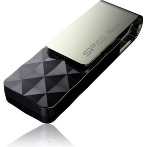 Silicon Power 16GB Blaze B30 USB 3.1 draaibare flashdrive Zwart