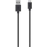 Belkin Micro-USB to USB ChargeSync USB-kabel 3 m USB 2.0 USB A Micro-USB B Zwart