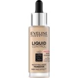 Eveline Liquid Control HD matte foundation voor gezicht met niacynamidem 015 licht Vanilla 32ml