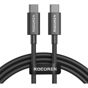 Rocoren Fast Charging cable USB-C to USB-C Simples Series 100W, 2m (zwart)