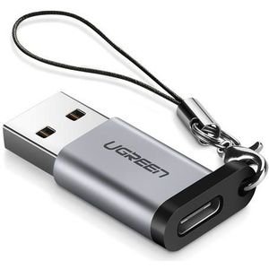 UGREEN 50533 tussenstuk voor kabels USB A USB C Zilver