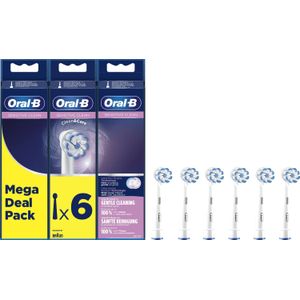 Oral-B Sensitive Clean Opzetborstel, Verpakking Van 6 Stuks
