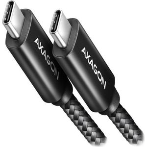 AXAGON BUCM2-CM25AB CHARGE cable USB-C <-> USB-C, 2.5m, Hi-Speed USB, PD 240W 5A ALU braid
