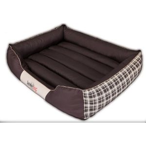 Hobbydog bed Prestige - bruin geruit L