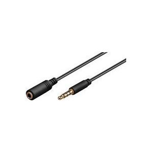 MICROCONNECT Kabel Jack 3.5mm - Jack 3.5mm 1.5m zwart (IPOD001B)